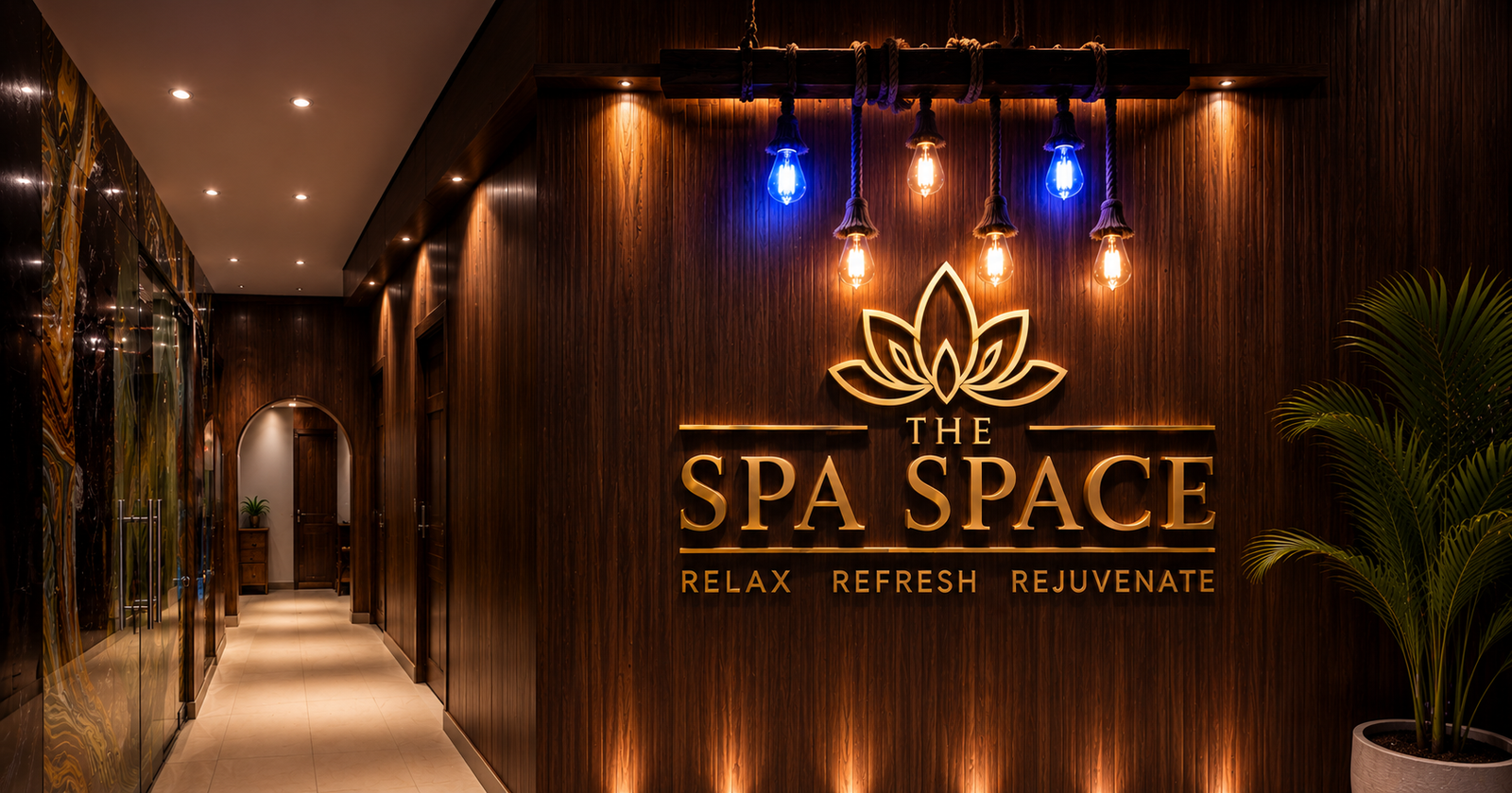 Spa interior for a full body massage in Gurgaon