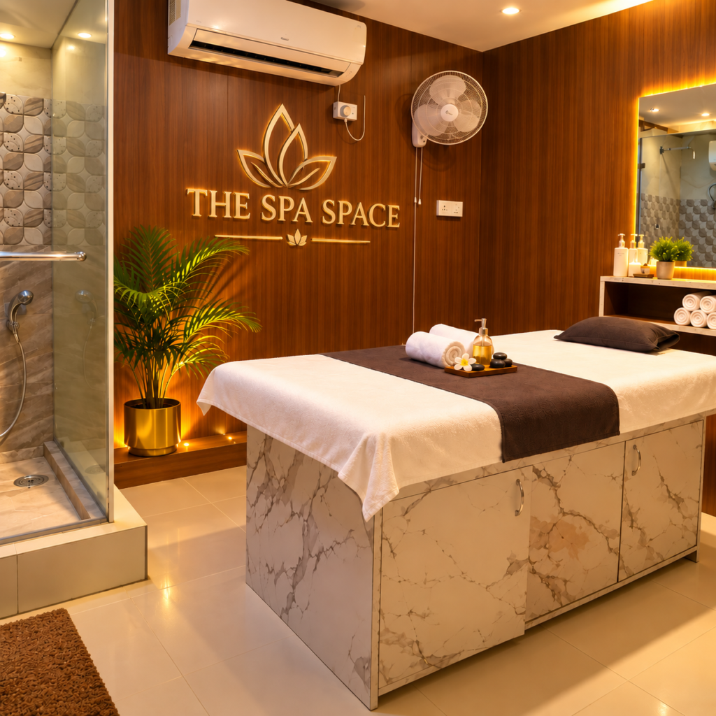 Aroma therapy massage treatment room at The Spa Space, Sector 14, Gurugram